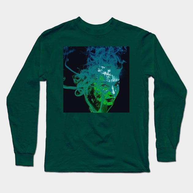 Face manipulation Long Sleeve T-Shirt by Artwork daily